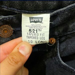 Vintage 521 Black Levi’s